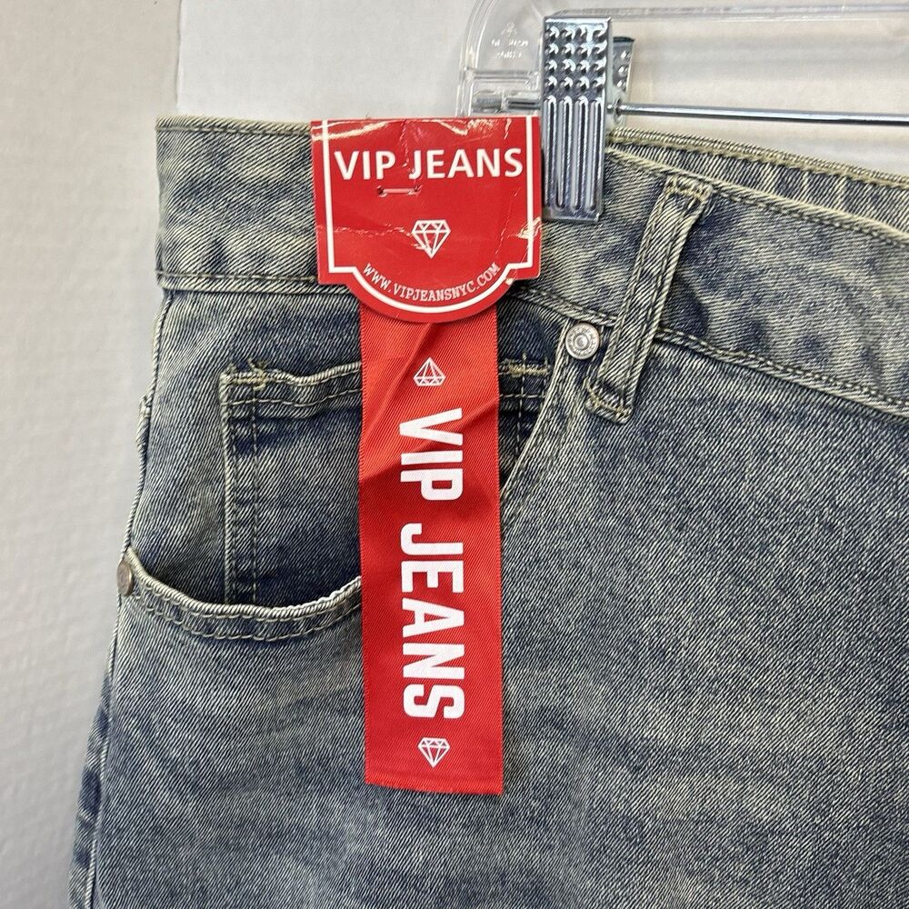 VIP Jeans Cargo Wide Leg Women’s Size 17/33 Skater Punk Stretch Sculpting - Picture 4 of 13